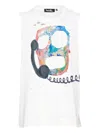 Haculla Call You Dealer Skull-print Top