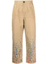Haculla Hose Mit Farbklecks-print In Brown