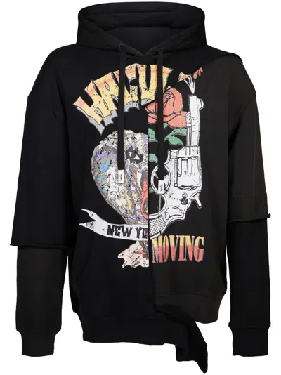 Haculla Crown Royal Asymmetric Hoodie In Black