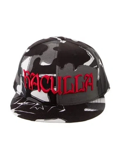 Pre-owned Haculla Custom  Snow Camo Snapback Hat In Black