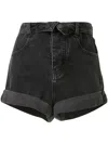 Haculla Fold Denim Shorts In Black