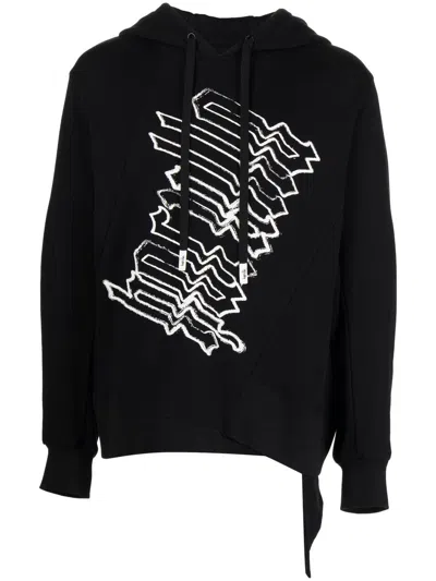 Haculla Glitch Hoodie Mit Logo-print In Black