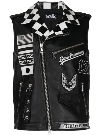 Haculla Bikerweste Mit Grafischem Print In Schwarz