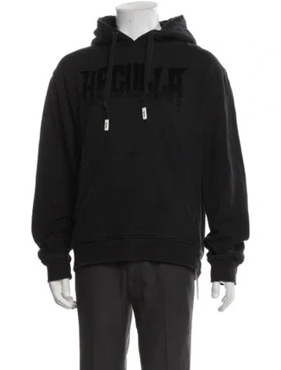 Pre-owned Haculla Graphic Print Crew Neck Hoodie In Gray