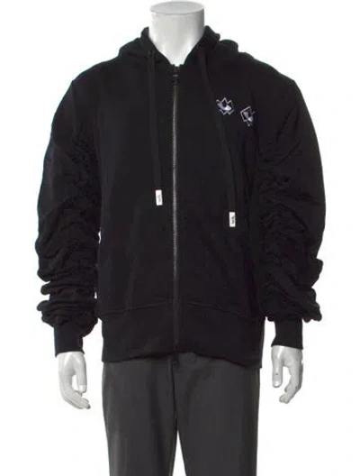 Pre-owned Haculla Graphic Print Crew Neck Hoodie W/ Tags In Black