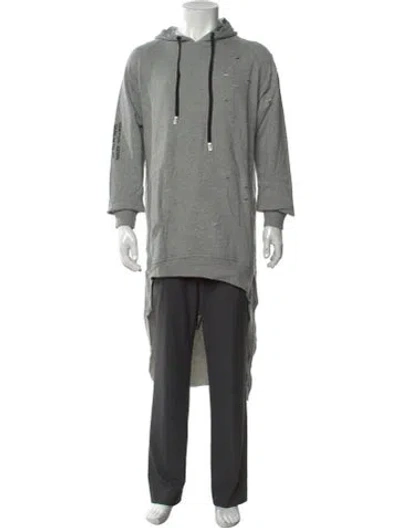 Pre-owned Haculla Graphic Print Crew Neck Hoodie W/ Tags In Grey
