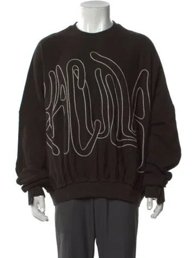 Pre-owned Haculla Graphic Print Crew Neck Sweatshirt W/ Tags In Black