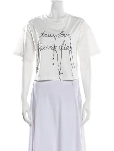 Pre-owned Haculla Graphic Print Crew Neck T-shirt W/ Tags In White