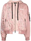 HACULLA GRAPHIC-PRINT HOODED BOMBER-JACKET