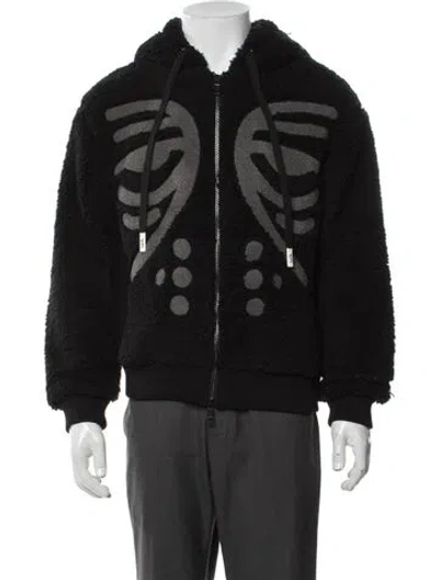 Pre-owned Haculla Graphic Print Jacket W/ Tags In Black