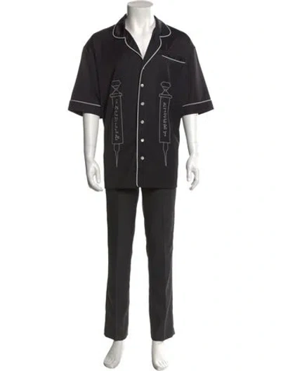 Pre-owned Haculla Graphic Print Short Sleeve Shirt In Black