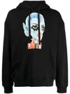 Haculla Matilda-print Cotton Hoodie In Black