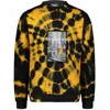 Haculla Men's Burning Crewneck Sweatshirt In Black/orange In Multi