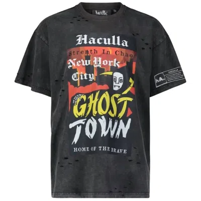Haculla Men's Ghost Town Vintage Tee In Black