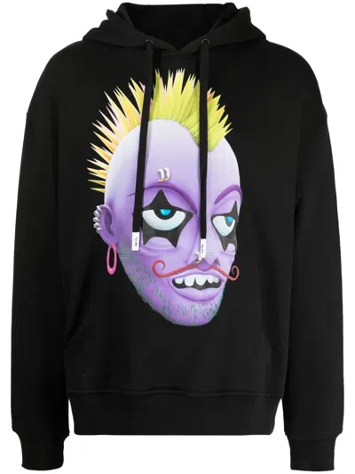 Haculla Moe Graphic-print Hoodie In Black