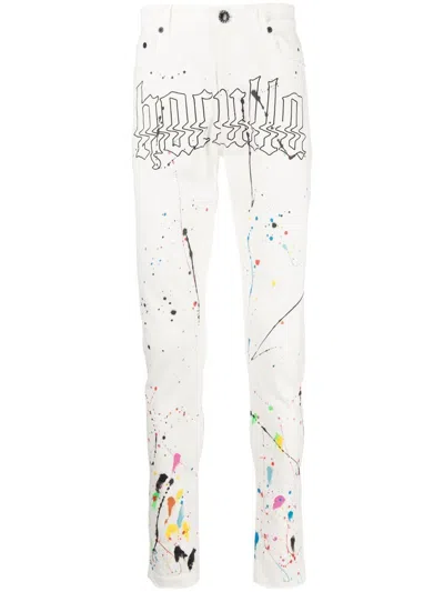 Haculla Slim-fit-jeans Mit Farbklecksen In White