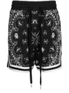 Haculla Paisley-print Basketball Shorts In Black