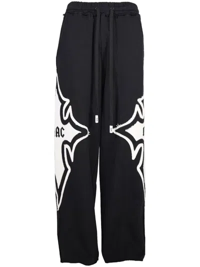 Haculla Praising Drawstring Cotton Track Pants In Black