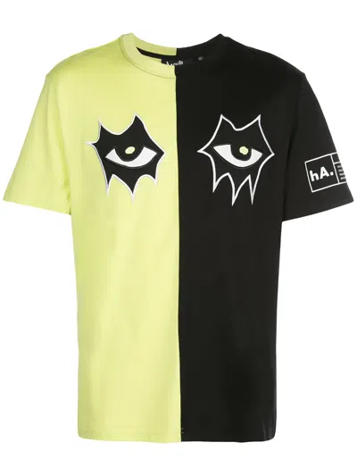 Haculla Signature Eyes Printed T-shirt In Green