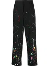 Haculla Smothered In Paint Hose Mit Falten In Black