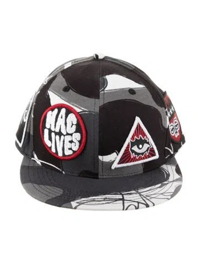 Pre-owned Haculla Snapback Hat With Embroidery Patches Of Original Artworks In Gray