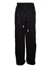 Haculla Stacked Logo Knit Trousers In Black