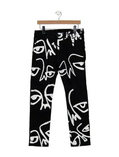 Pre-owned Haculla Straight-leg Jeans In Black