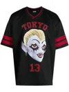 Haculla Tokyo Football Graphic-print T-shirt In Black