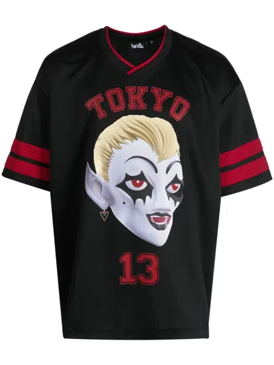 Haculla Tokyo Football Graphic-print T-shirt In Black