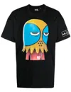 Haculla Unamused Hac Man Graphic-print T-shirt In Black