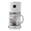 Haden Coffee Machine, 12 Cup Programmable Drip Coffee Maker In Ivory White
