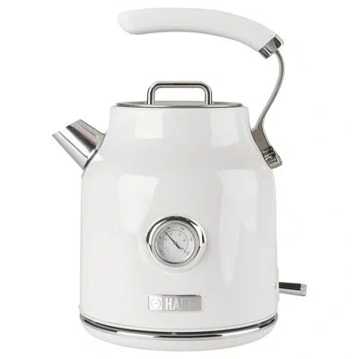 Haden Dorset 1.7 Liter Electric Water Kettle W/ 360-degree Base, Chrome In White