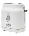 Haden Dorset 2-slice Wide Slot Toaster In Ivory,chrome