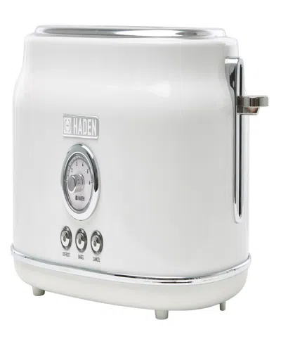 Haden Dorset 2-slice Wide Slot Toaster In Ivory,chrome