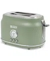 Haden Dorset Cedar Wide-slot 2-slice Toaster, 75172 In Cedar Green Chrome