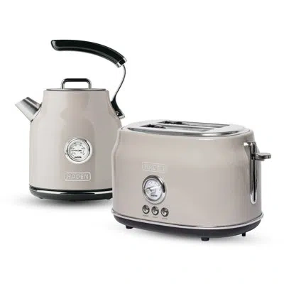 Haden Dorset Putty Bundle With 2-slice Toaster And Electric Kettle In Silver