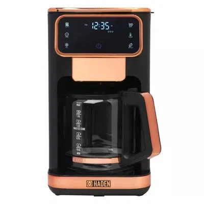 Haden Dual Brew 12 Cup Hot & Ice Programmable Digital Coffee Maker, Black