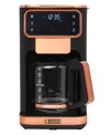 Haden Dual Brew 12-cup Hot Iced Digital Drip Coffee Maker In Black,copper