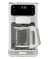 Haden Dual Brew 12-cup Hot Iced Digital Drip Coffee Maker In Ivory,chrome