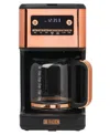 Haden Generous Brew 14-cup Digital Drip Coffee Maker In Black,copper