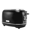 Haden Heritage 2-slice Wide Slot Toaster In Black,chrome