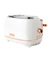 Haden Heritage 2-slice Wide Slot Toaster In Ivory,chrome