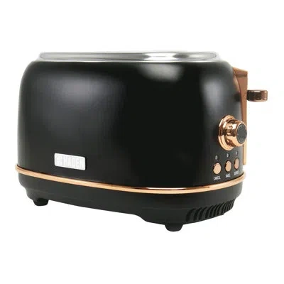 Haden Heritage 2-slice Wide Slot Toaster In Black,brown