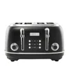 Haden Heritage 4-slice Wide Slot Toaster In Black,chrome