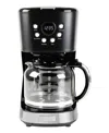Haden Programmable 12-cup Coffee Maker In Black,chrome