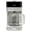 Haden Quintessential 12 Cup Programmable Digital Coffee Maker, Ivory/chrome In Ivory,chrome