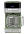 Haden Quintessential Brew 12-cup Digital Drip Coffee Maker In Cedar Green,chrome
