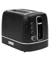 Haden Starbeck 2-slice Wide Slot Toaster In Black,chrome