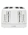 Haden Starbeck 4-slice Wide Slot Toaster In Bright White,chrome
