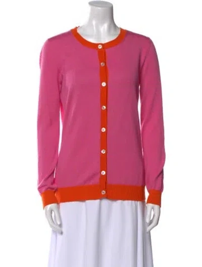 Pre-owned Hadleigh's Cashmere Crew Neck Sweater In Pink